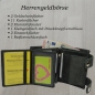 Preview: Leder Portemonnaie mit Kette Glattleder Design Roberto mit RFID Schutz